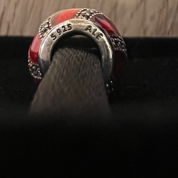NWOT Pandora - (Retired) Adornment Charm with Red Enamel - Picture 3 of 7